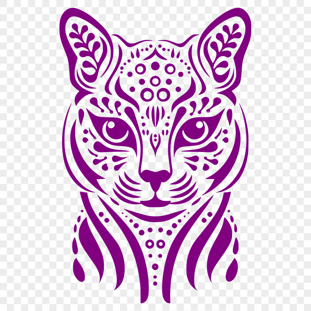 Free Ornate Big Cat Artwork