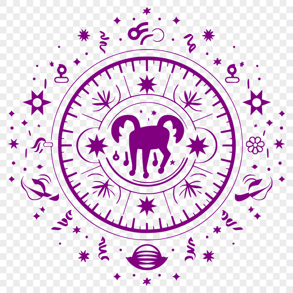 Ornate Zodiac Symbol SVG, PNG, PDF And DXF Files