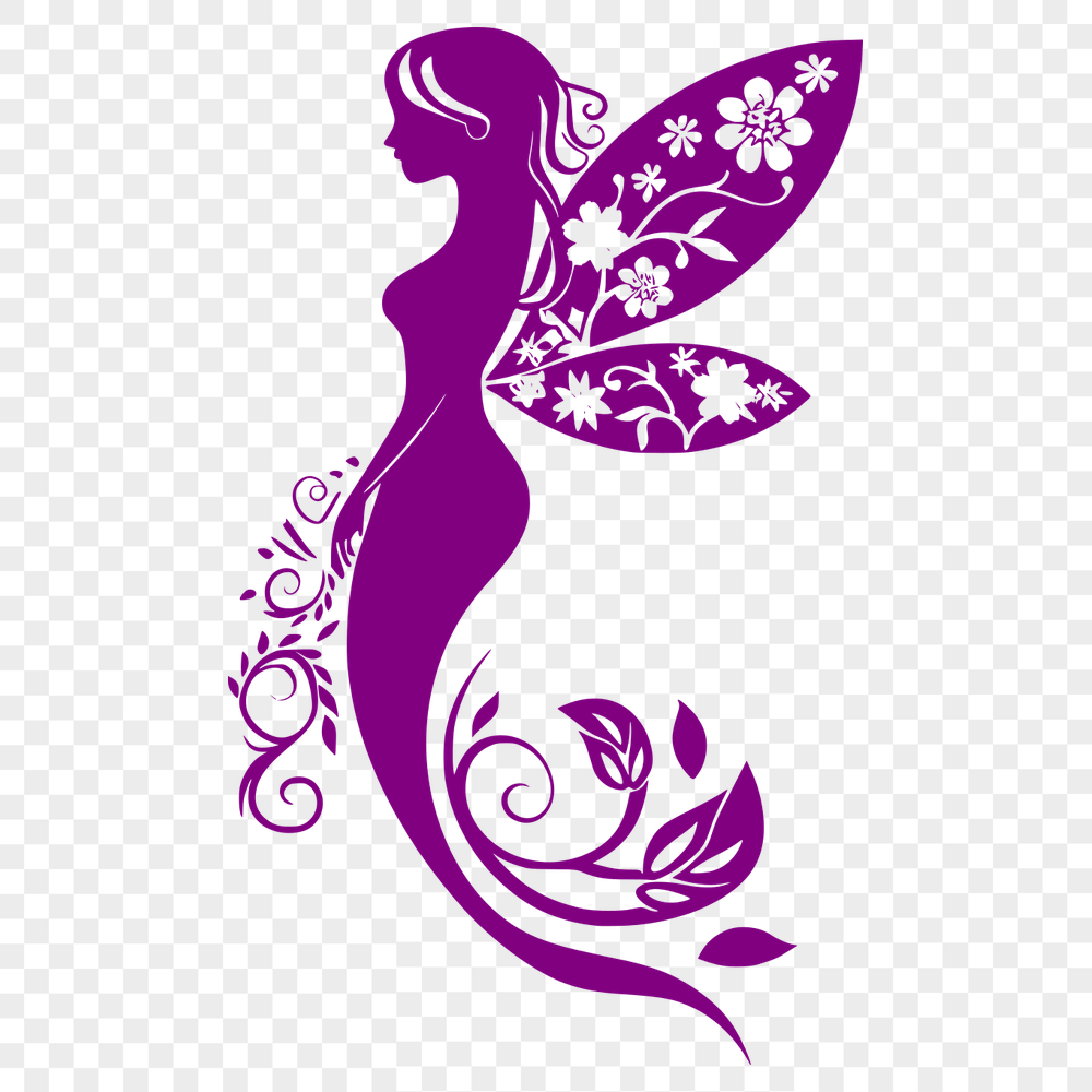 Free Artistic Fairy Stencil