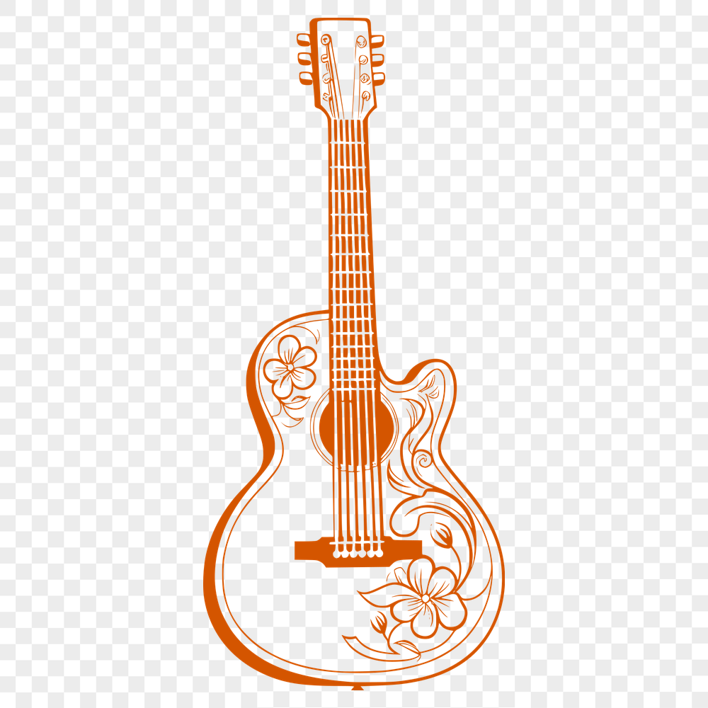 Free Unique Guitar Vector Craft File