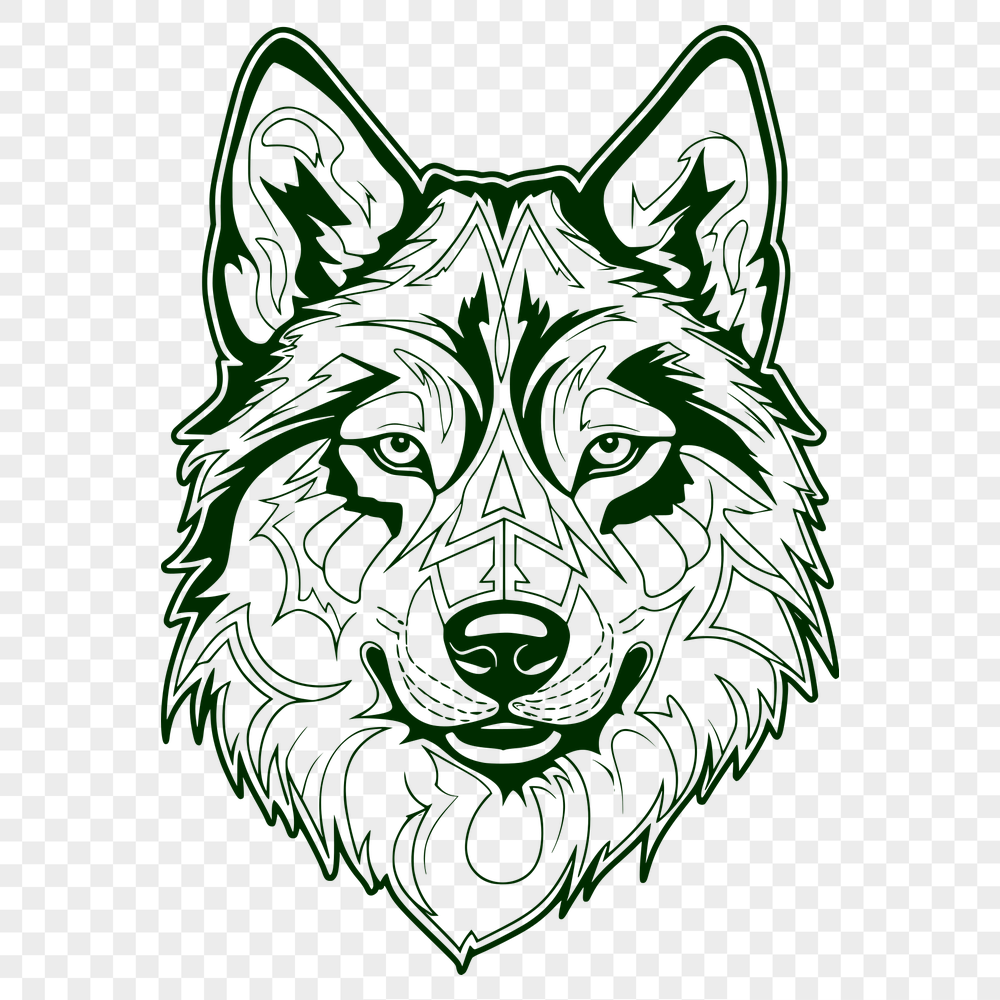 Unique Husky SVG