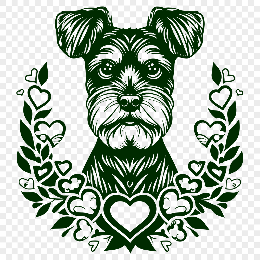 Free Beautiful Miniature Schnauzer Printable Image