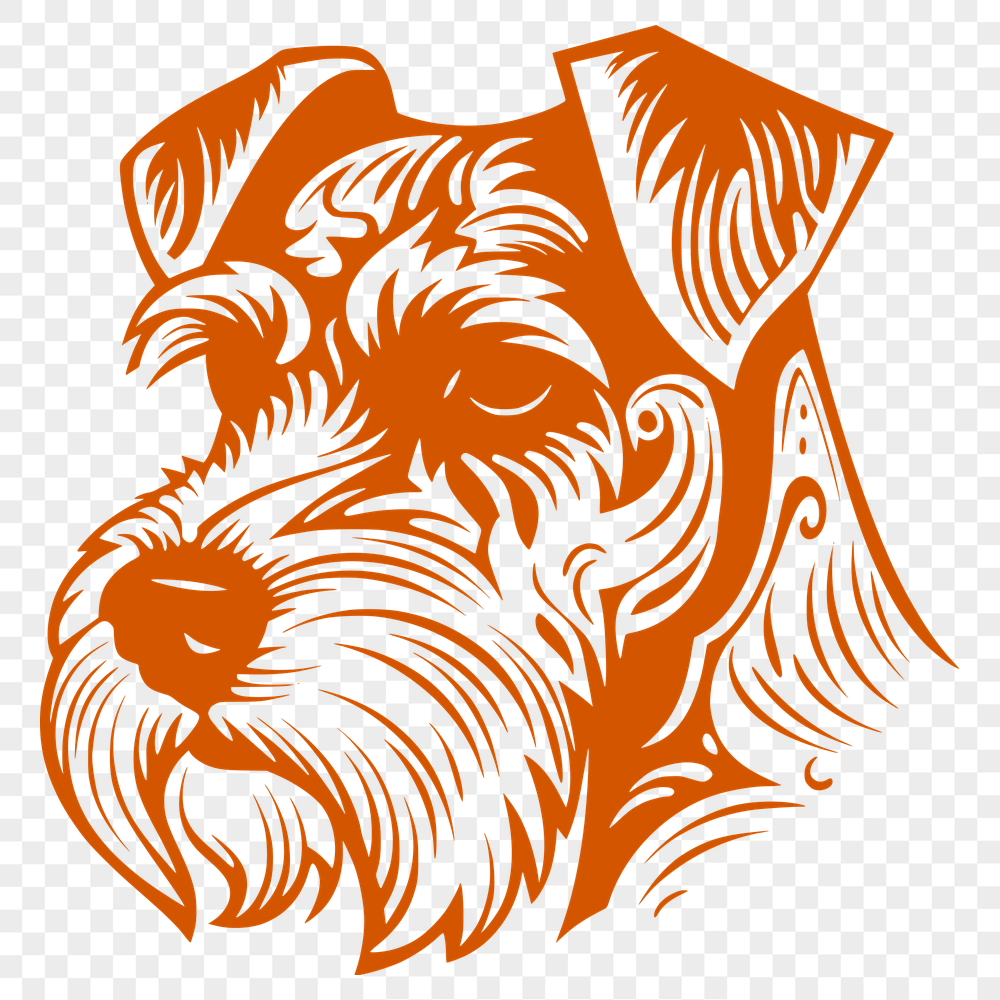 Free Artistic Miniature Schnauzer Decal