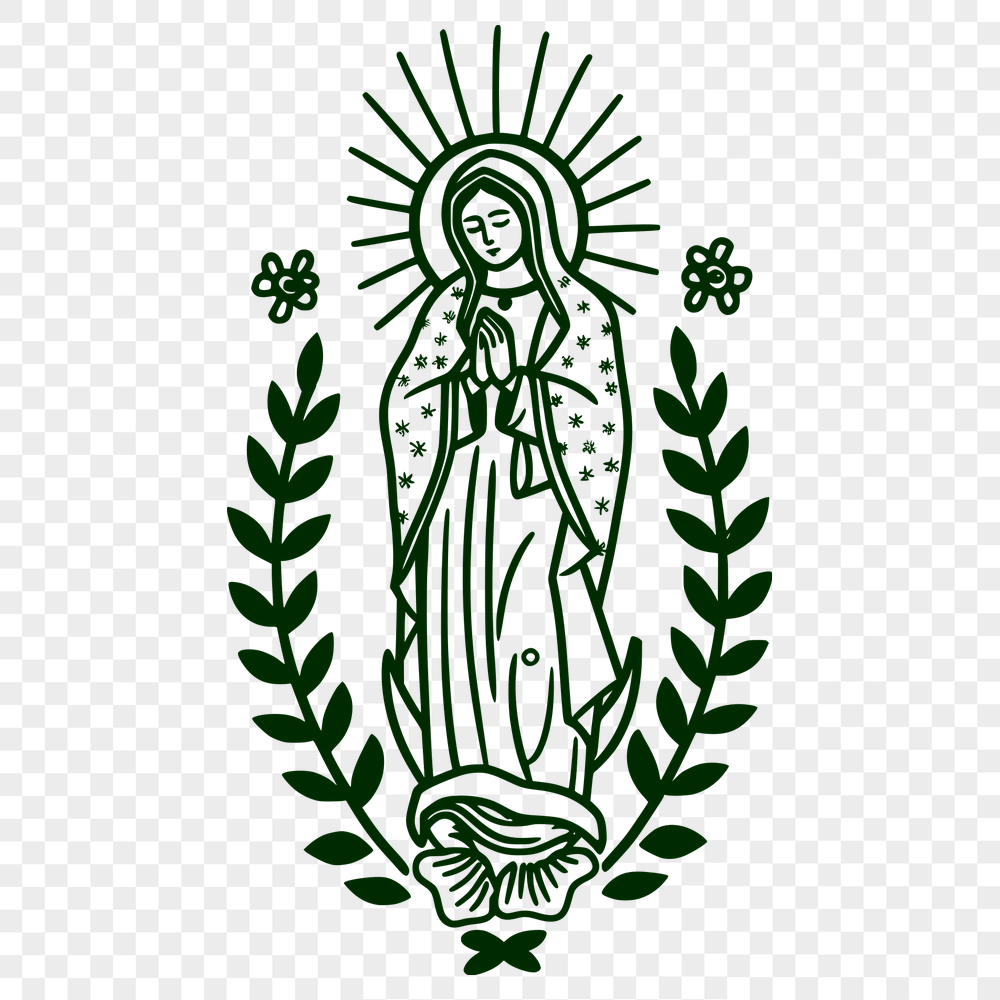 Unique Virgin Mary Design