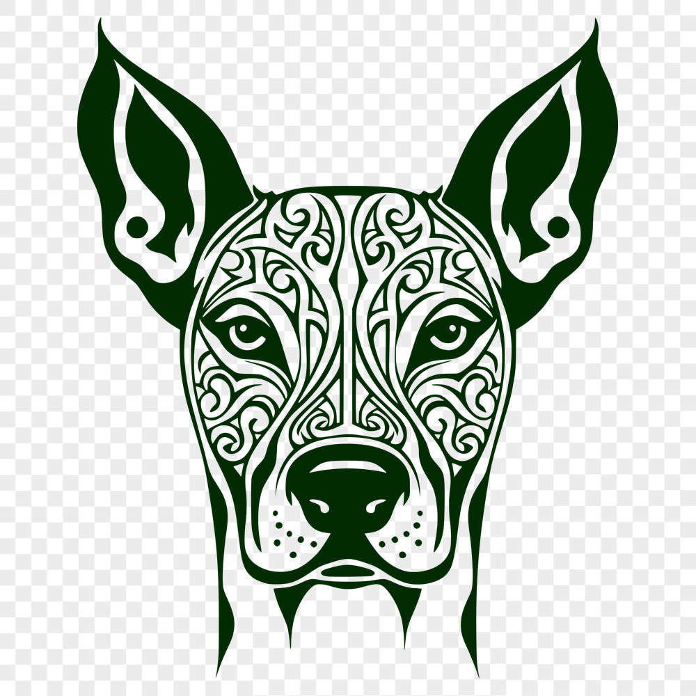 Free Beautiful Doberman Pinscher Vector Craft File