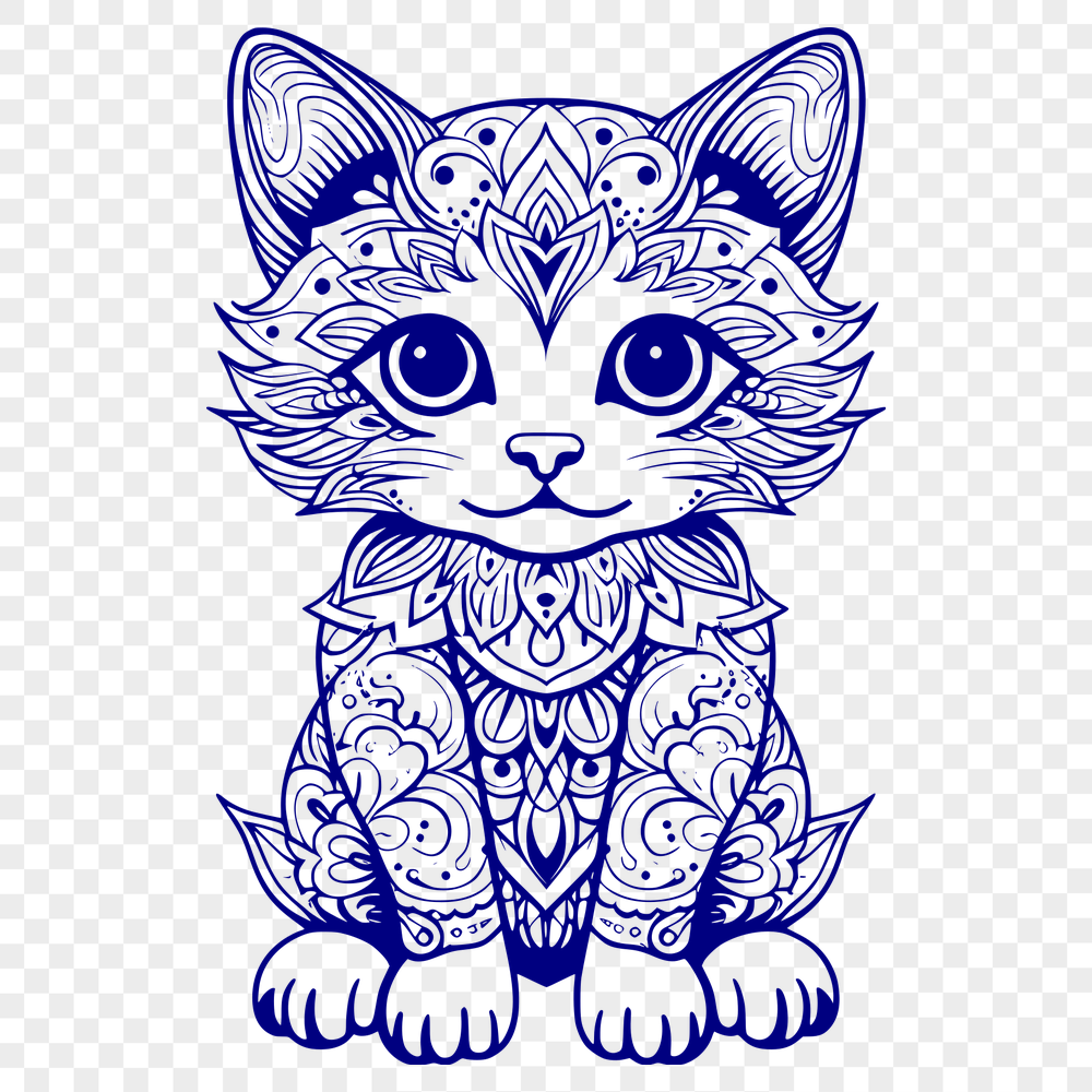 Beautiful Kitten SVG