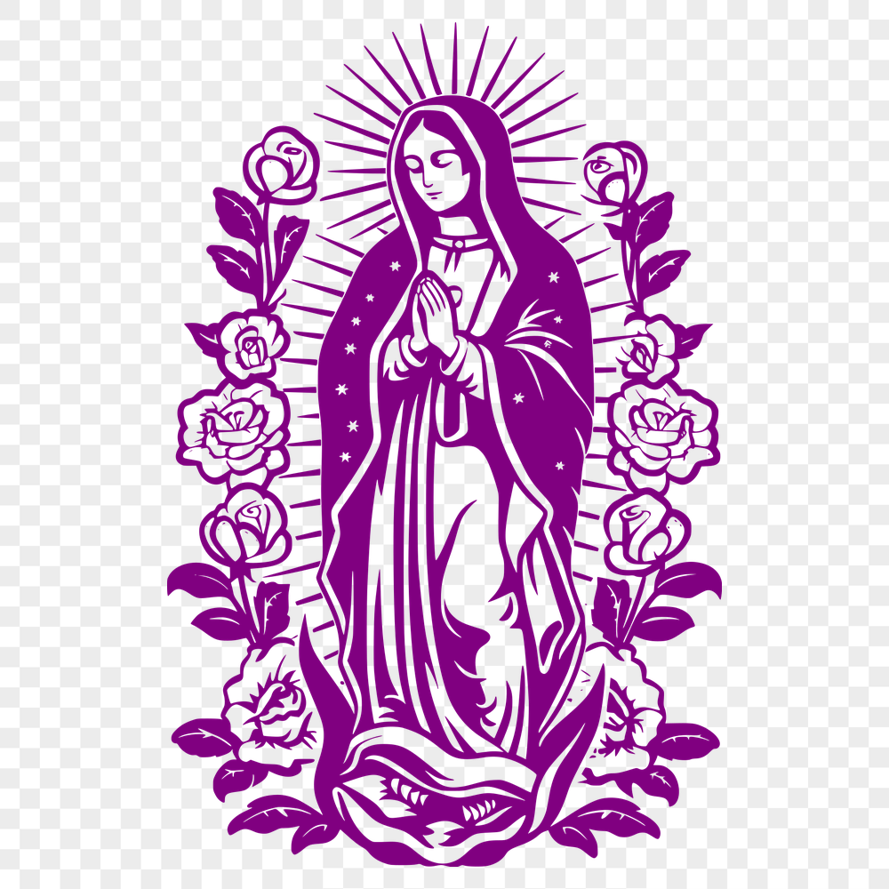 Free Beautiful Our Lady Of Guadalupe  Template