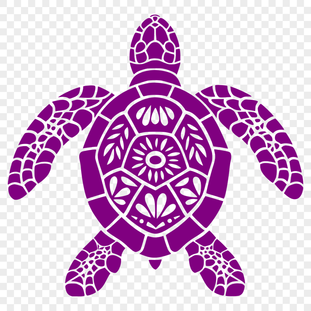 Artistic Sea Turtle Decal