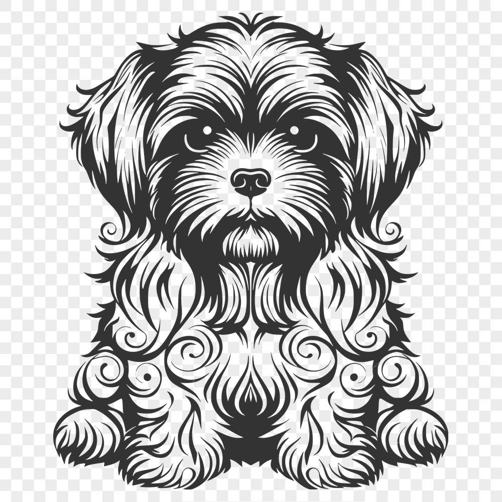 Ornate Dog Clipart