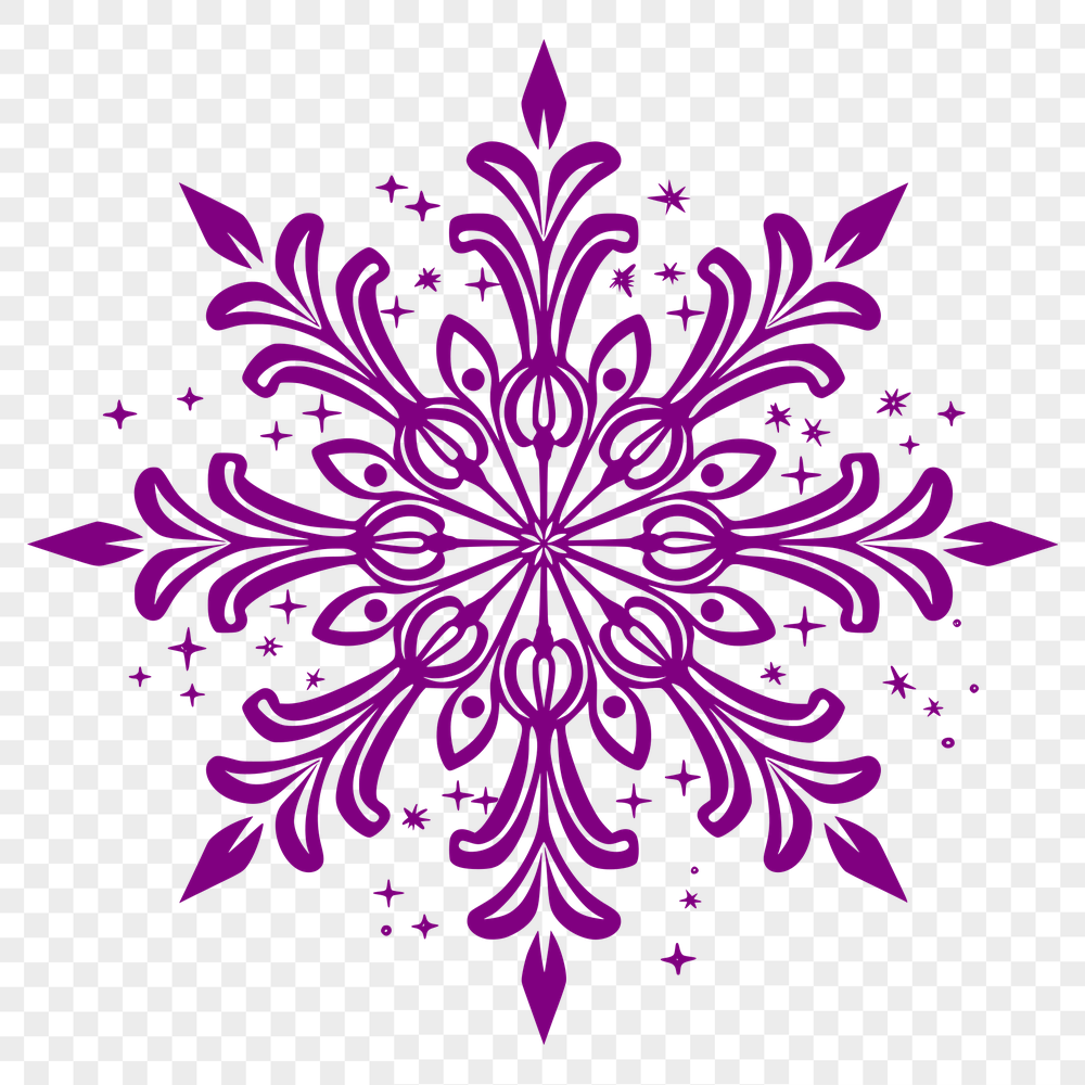 Ornate Snowflake In PDF