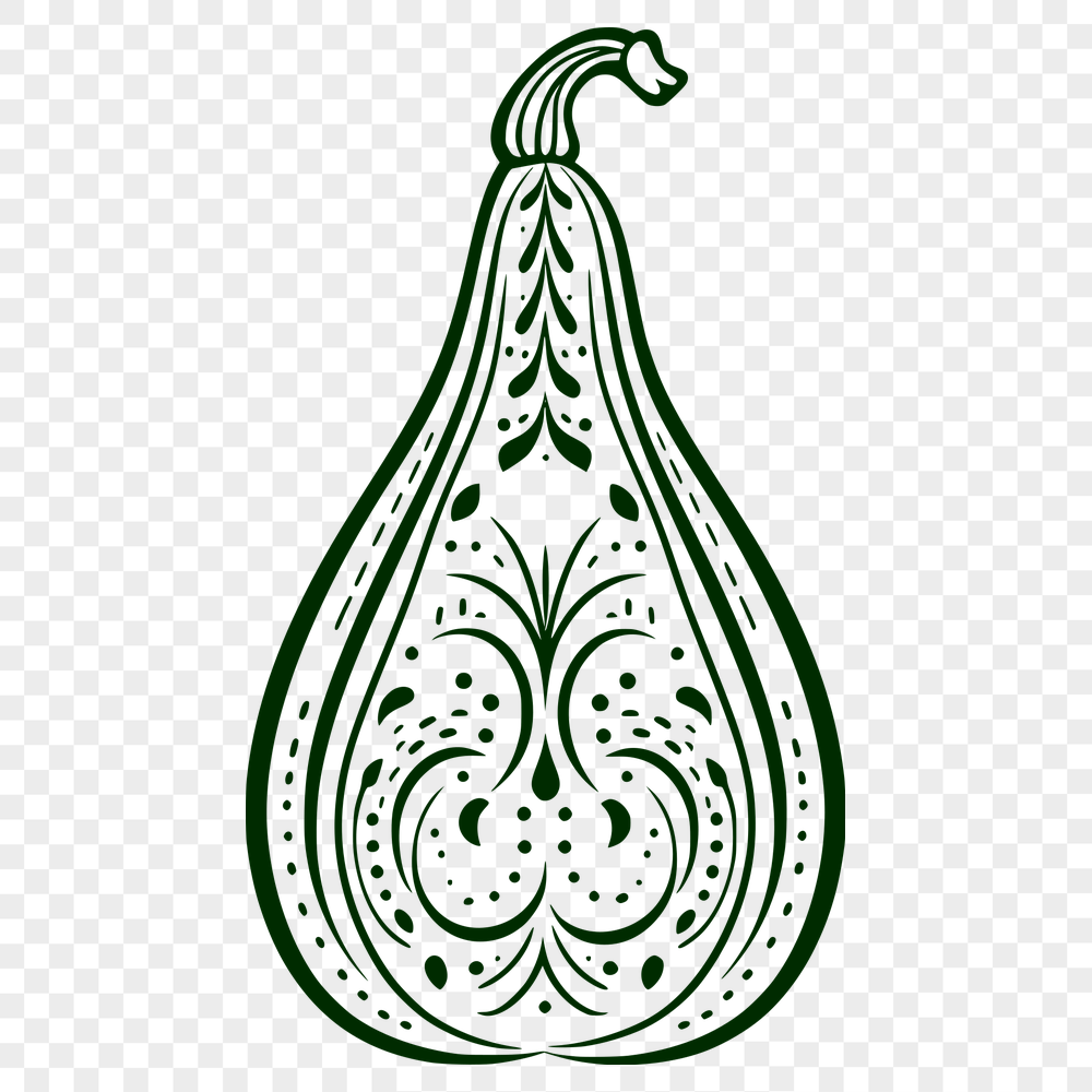 Ornate Squash Clip Art