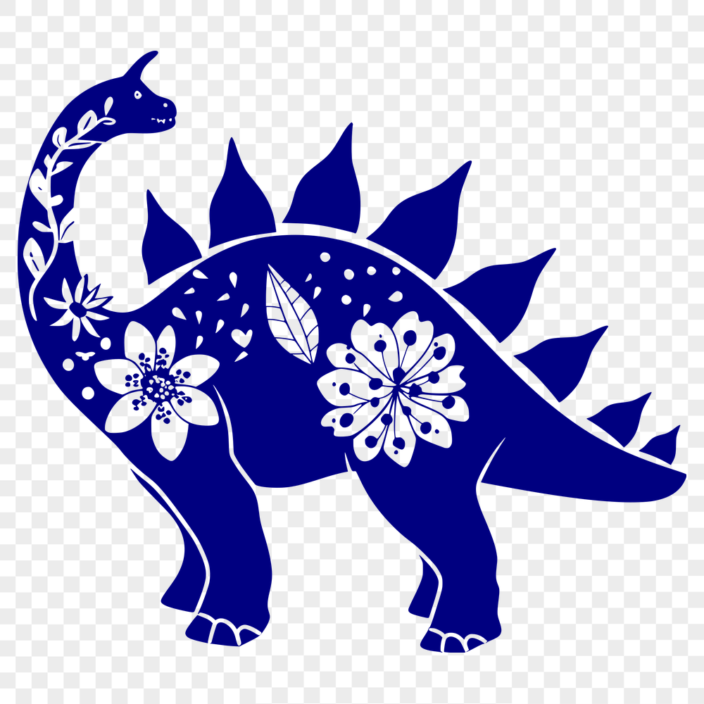 Floral Dinosaur - For Procreate Project