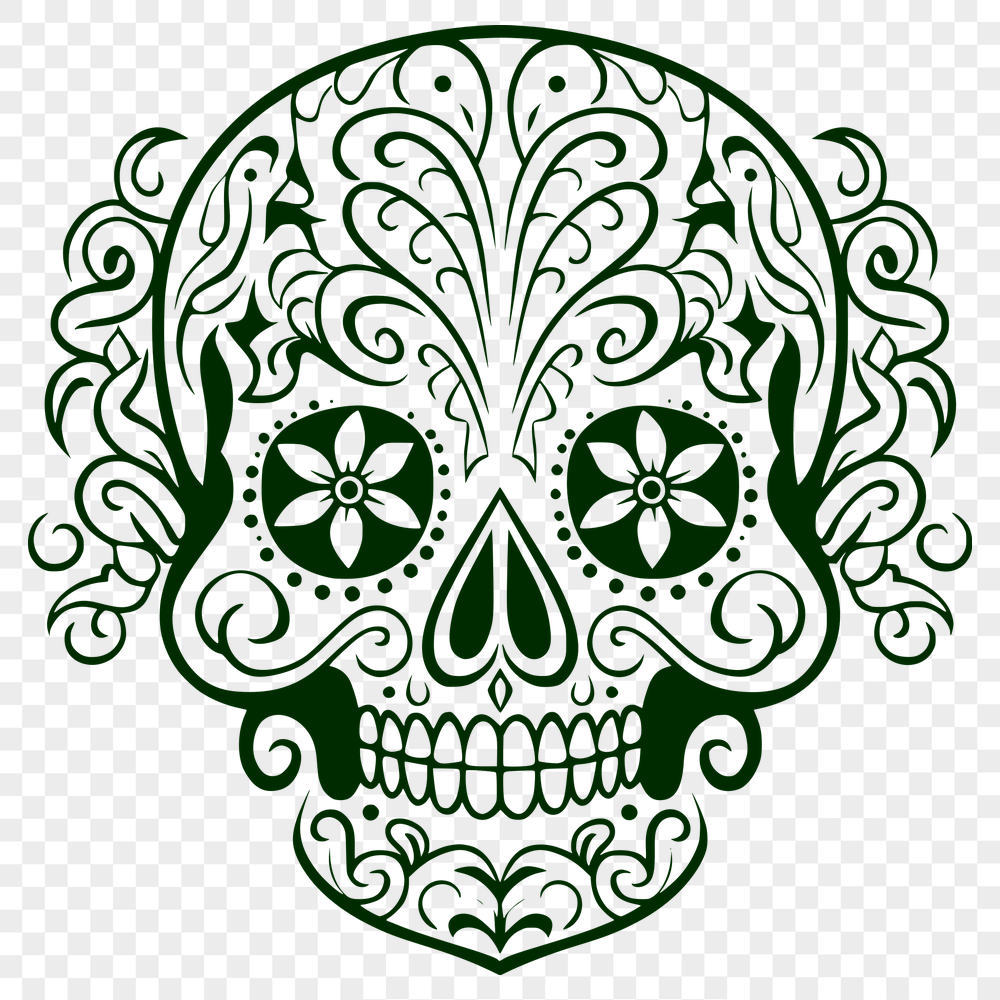 Unique Skull SVG, PNG, PDF And DXF Files