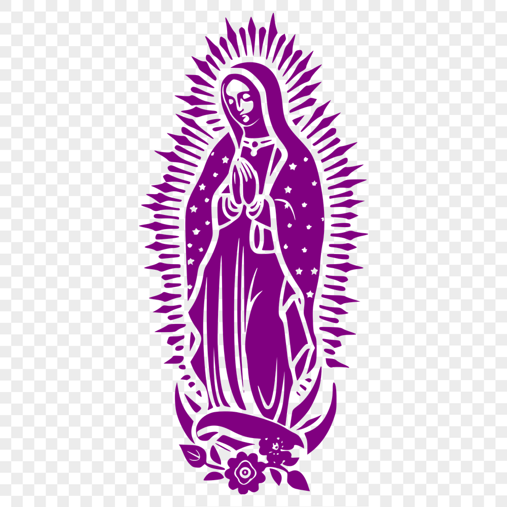 Free Our Lady Of Guadalupe  - For Laser Engraver Project