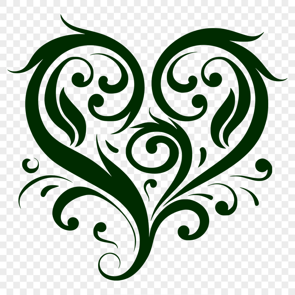 Free Ornate Love Heart Artwork