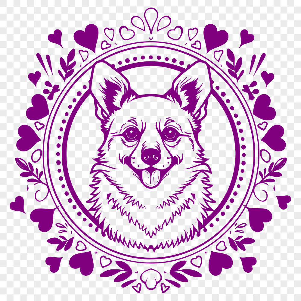 Free Creative Welsh Corgi Template