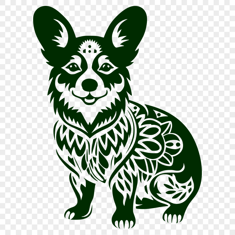 Sitting Welsh Corgi - PNG