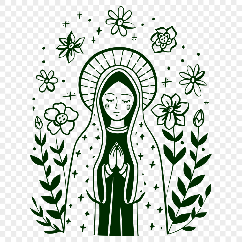 Free Unique Our Lady Of Guadalupe  Clip Art