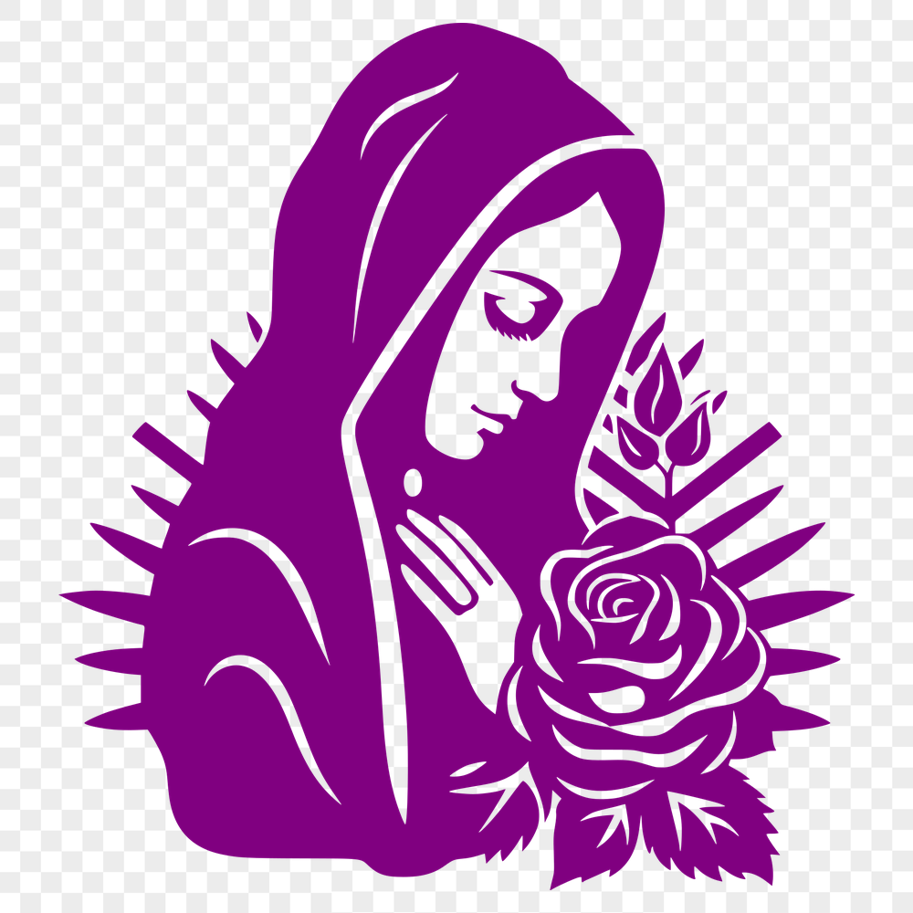 Free Floral Our Lady Of Guadalupe  Artwork