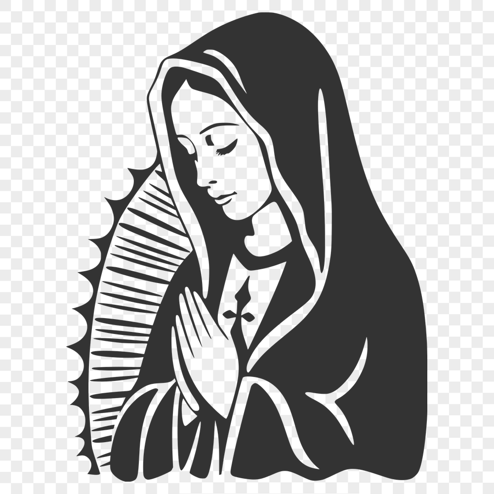 Free Unique Our Lady Of Guadalupe  Vector Image