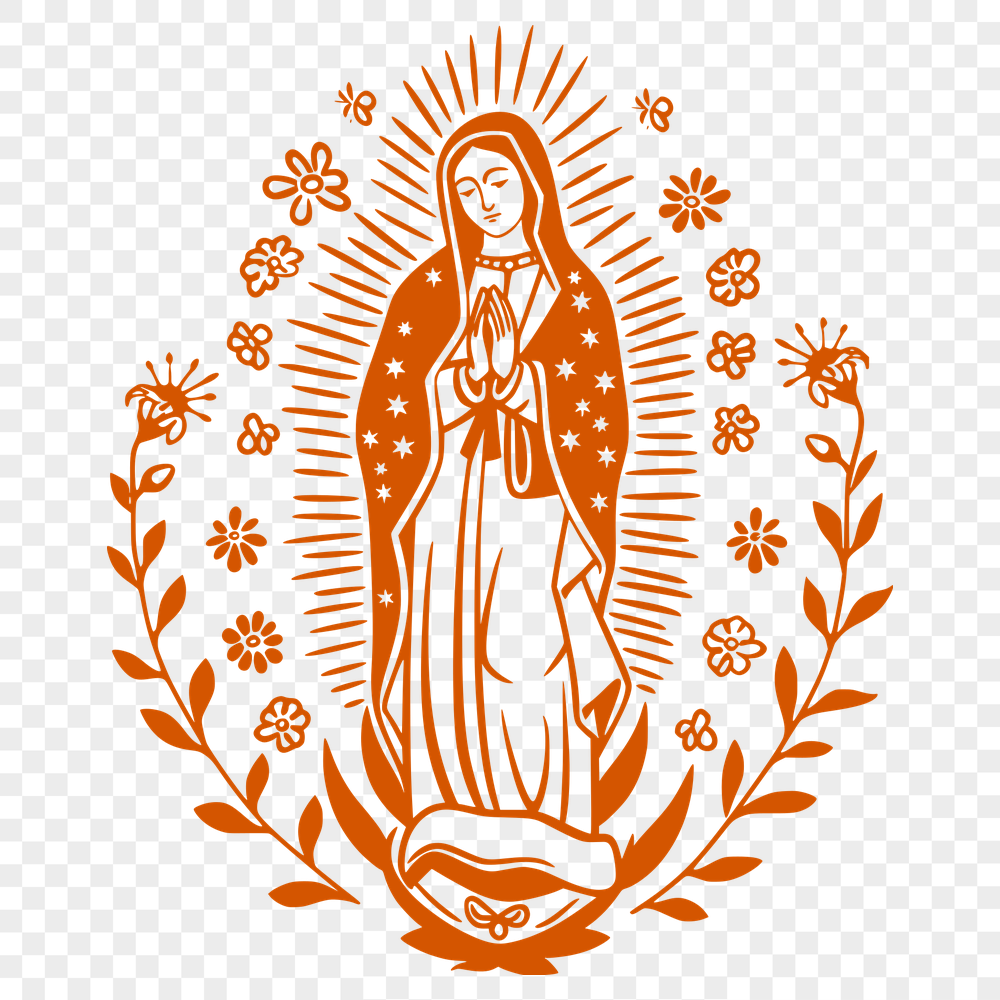 Unique Virgin Mary Vector Art