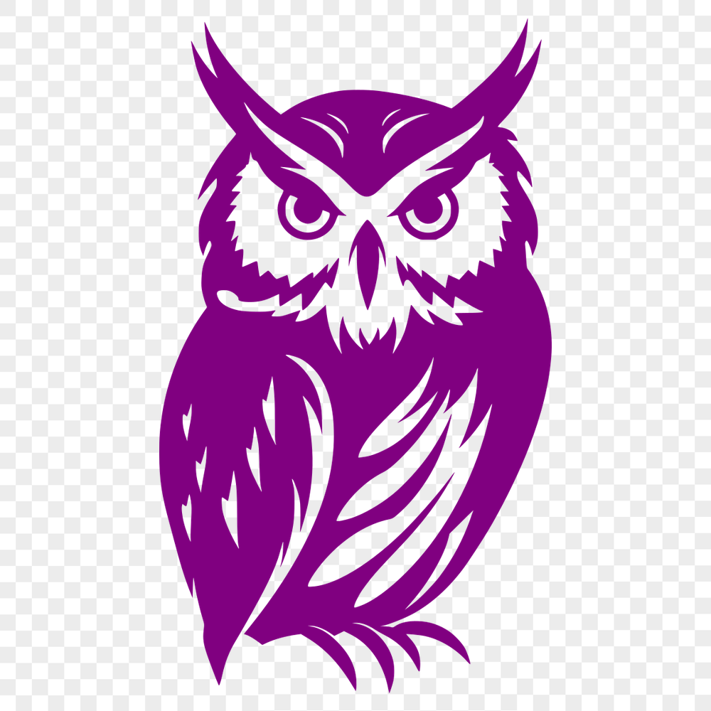 Free Perched Owl Vector Illustration