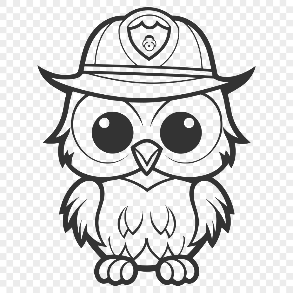 Free Artistic Owl Vector Drawing