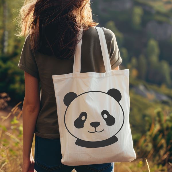 Cute Wild Panda Illustration A detailed illustration of a wild panda in its natural habitat.