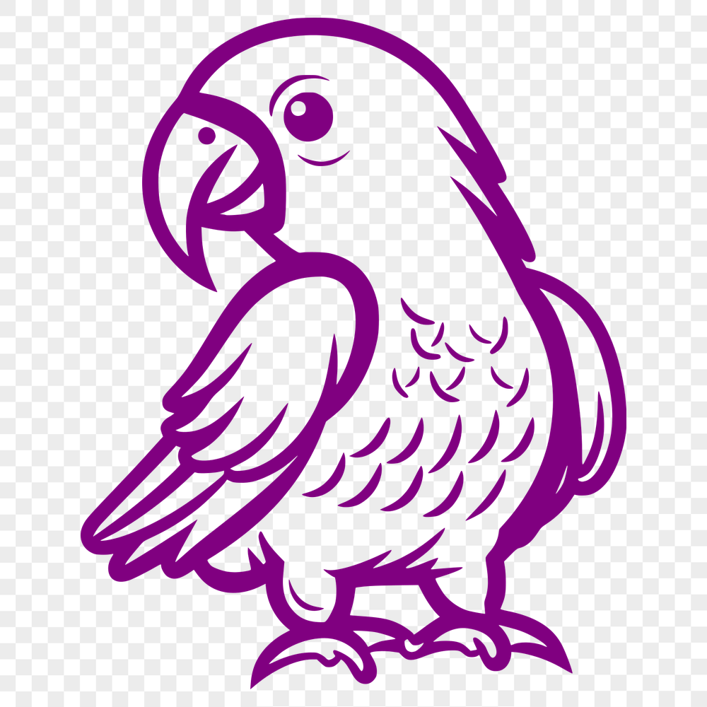 Artistic Parrot SVG