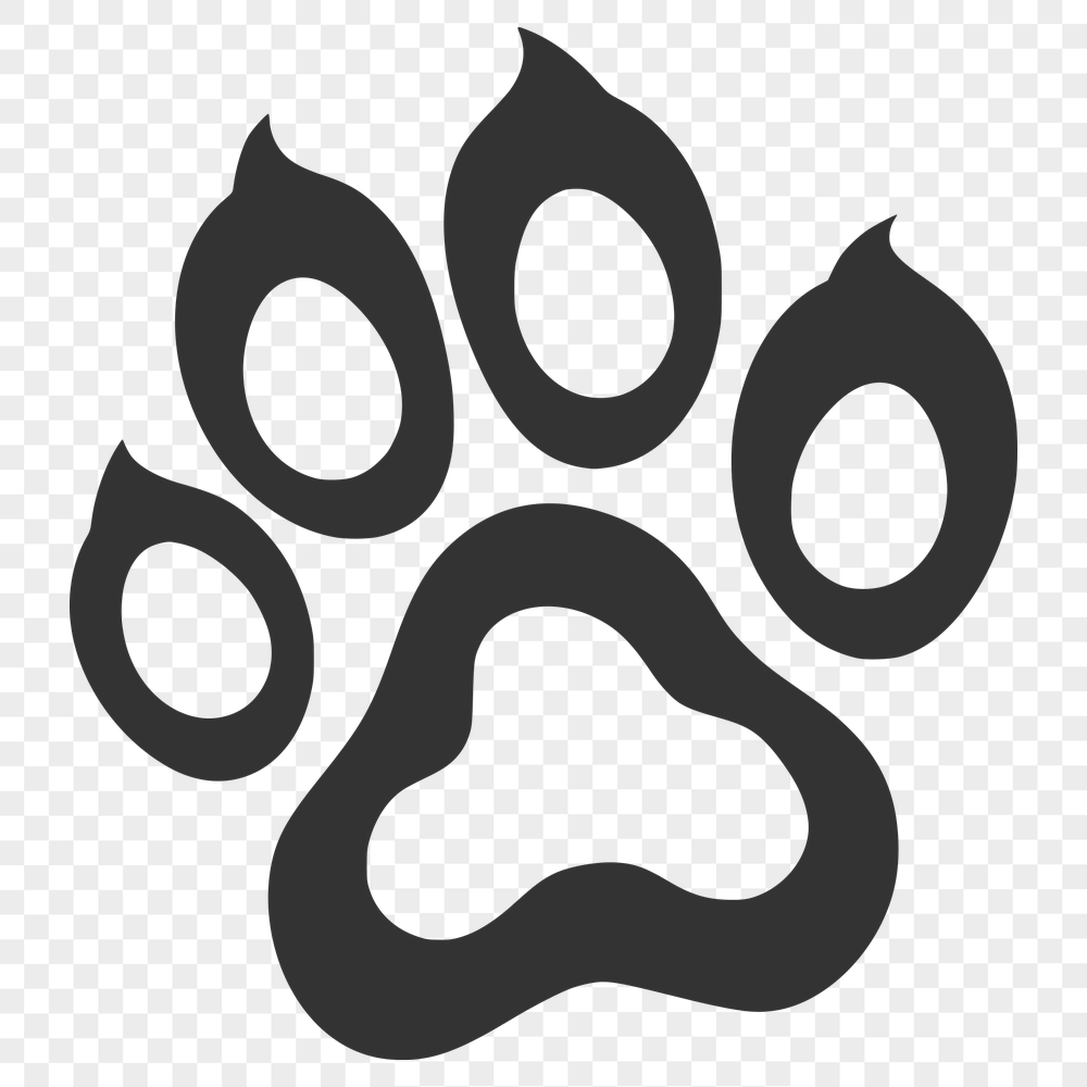 Unique Animal Paw Printable Artwork In DXF For Free Download