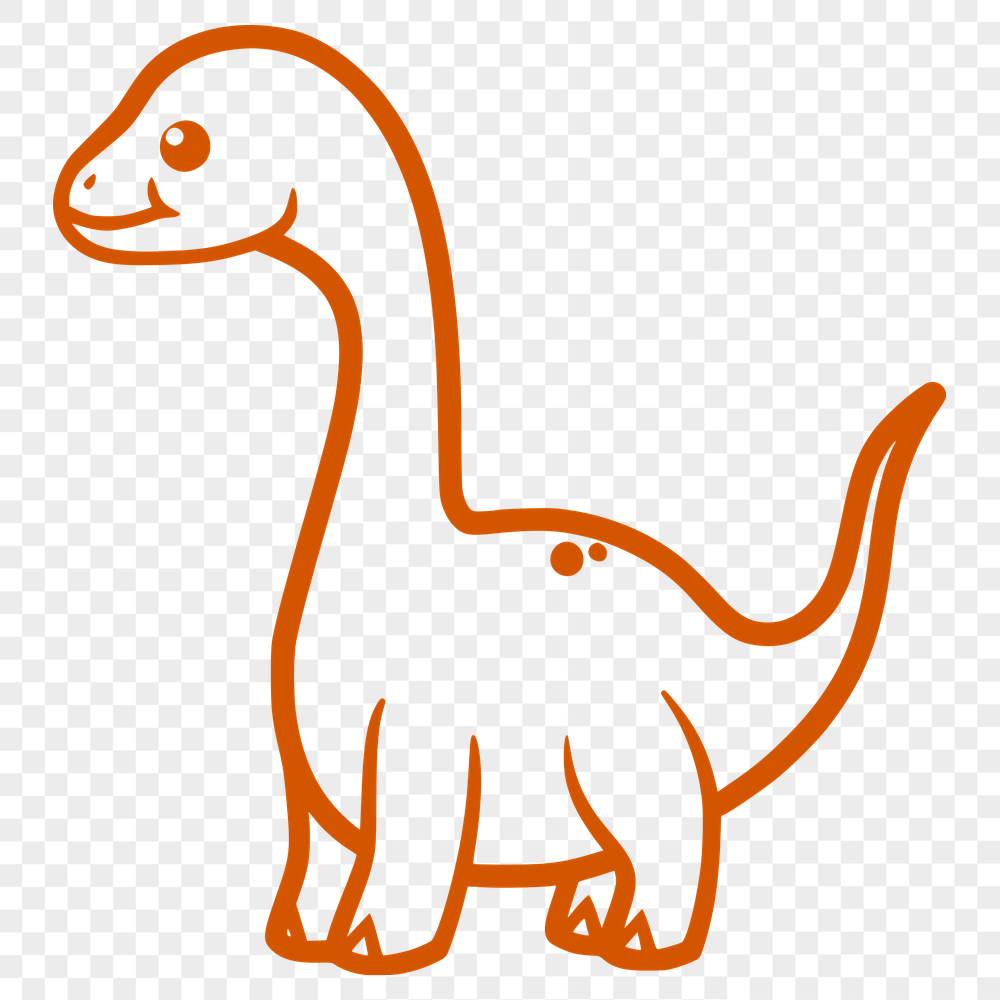 Beautiful Brachiosaurus - For Vinyl Project