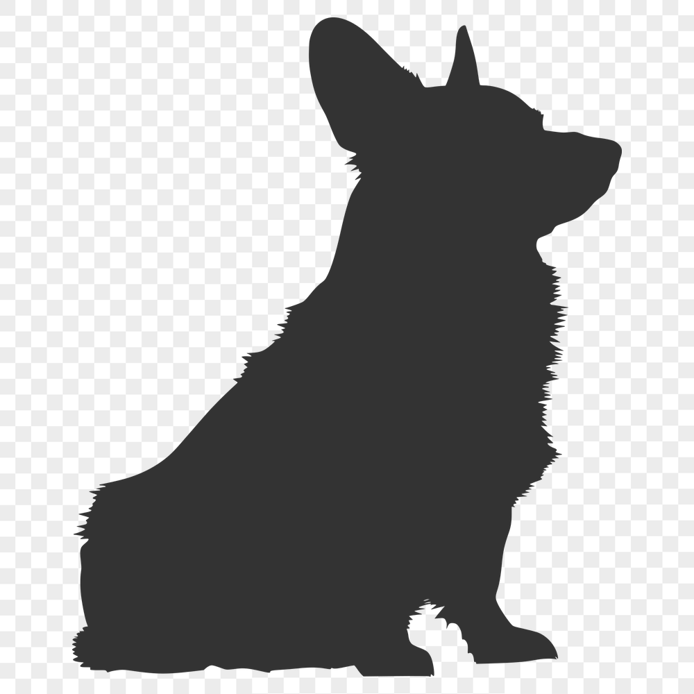 Sitting Corgi SVG