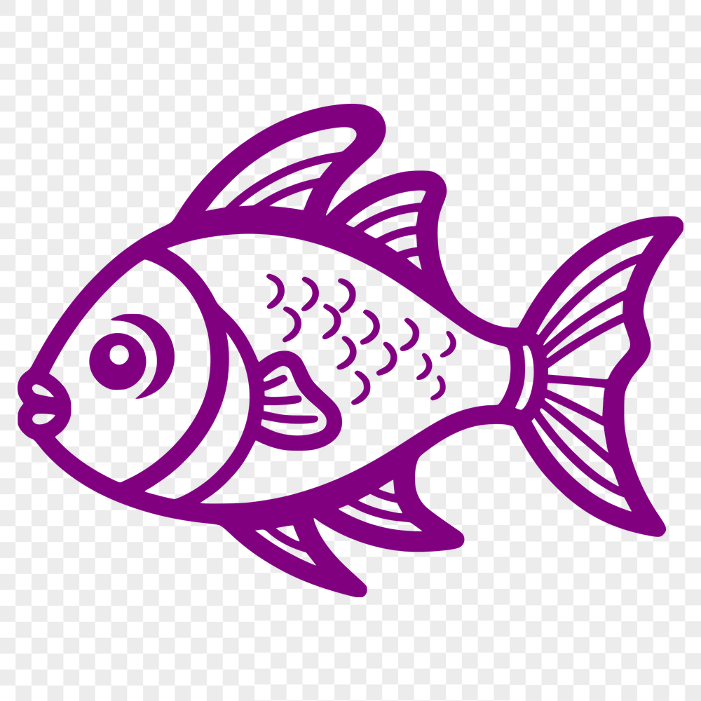 Unique Fish SVG, PNG, PDF And DXF Files