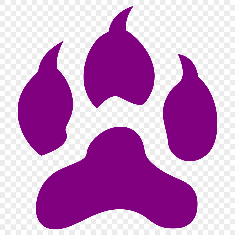 Beautiful Paw Print Template - Free PNG