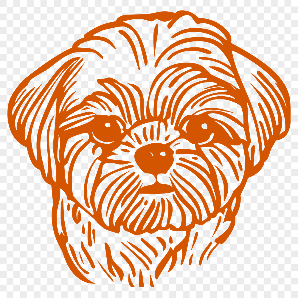 Unique Shih Tzu SVG, PNG, PDF And DXF Files