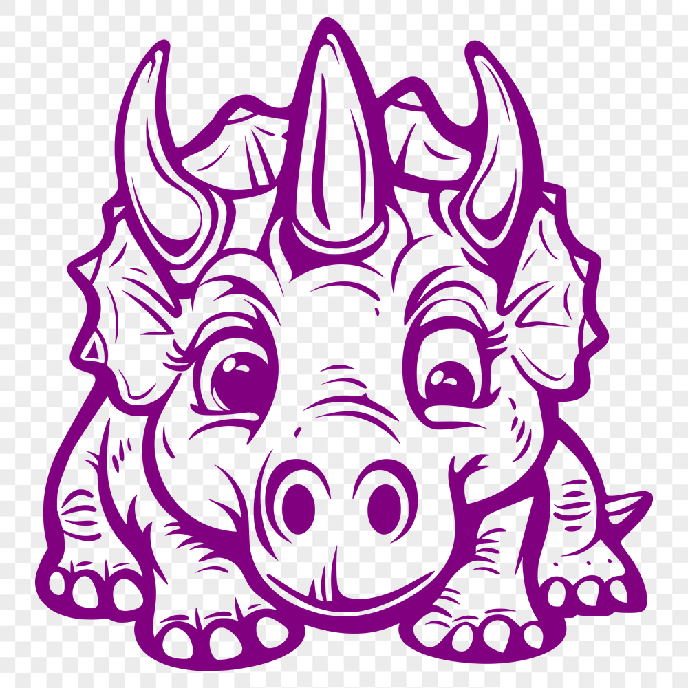 Free Triceratops - For Cricut Project