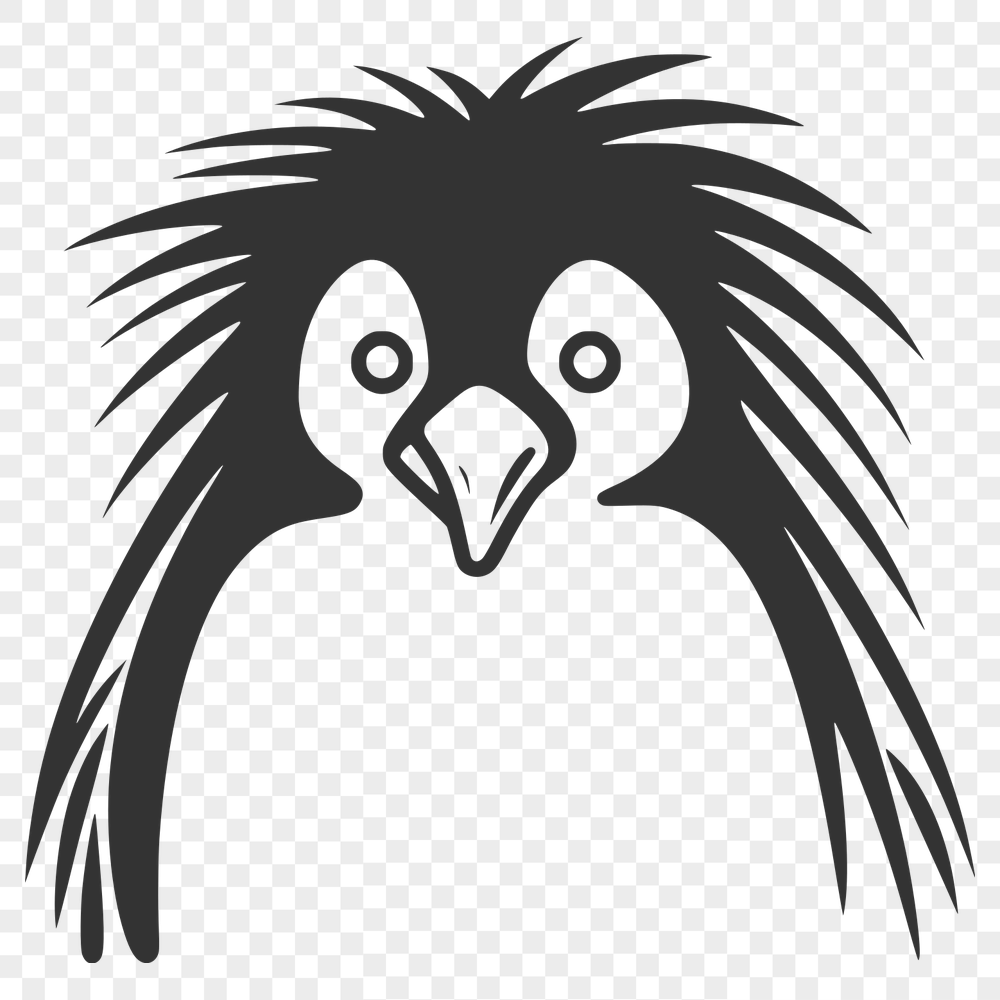 Stunning Penguin Vector Drawing