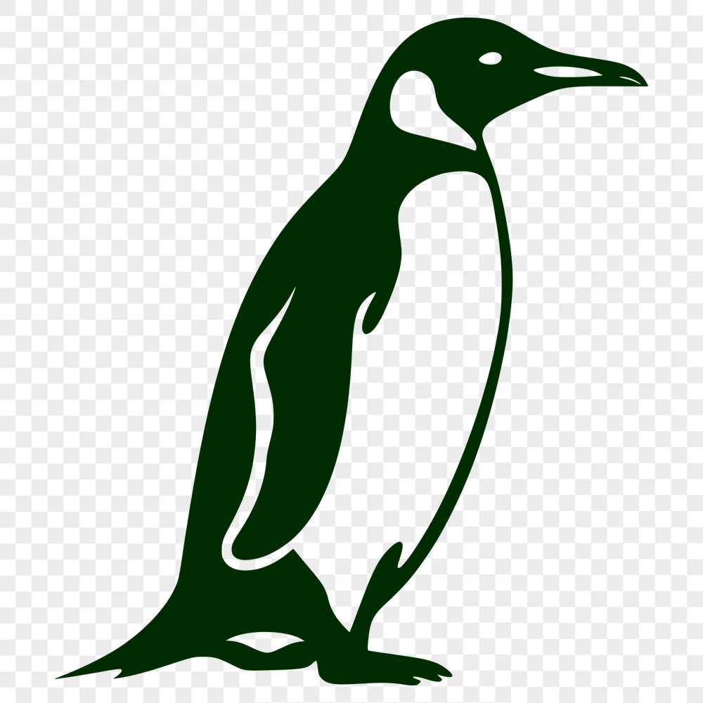 Free Artistic Penguin Digital Drawing