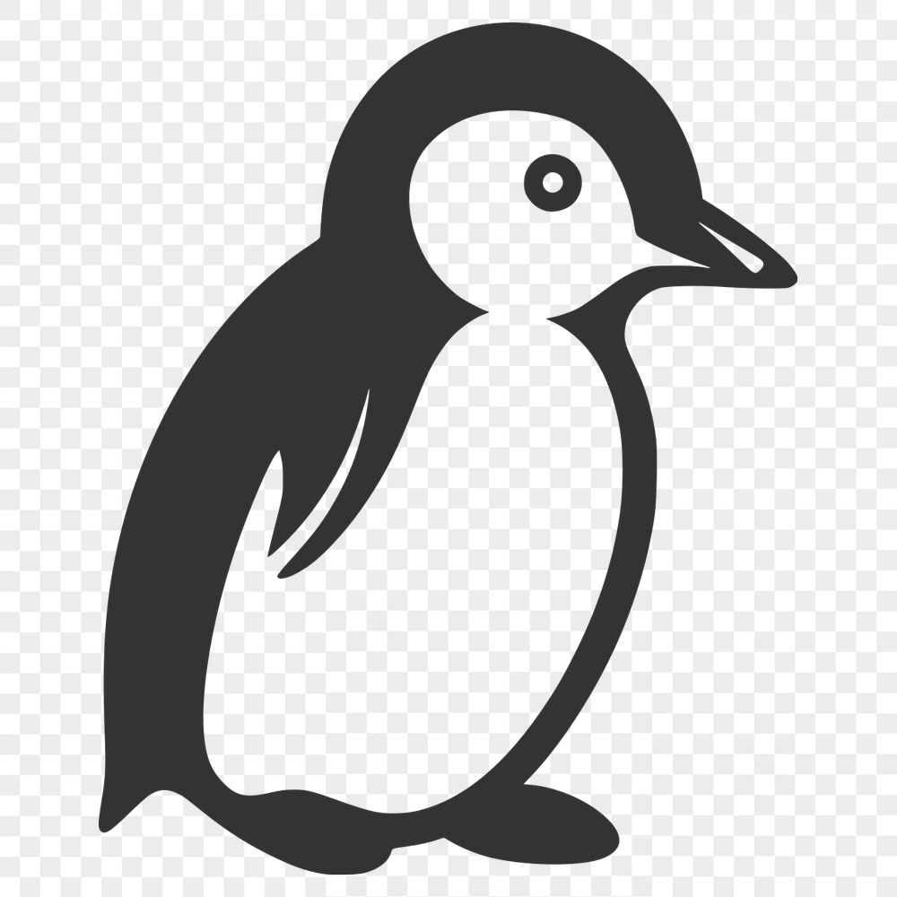 Free Cute Penguin Vector Craft File