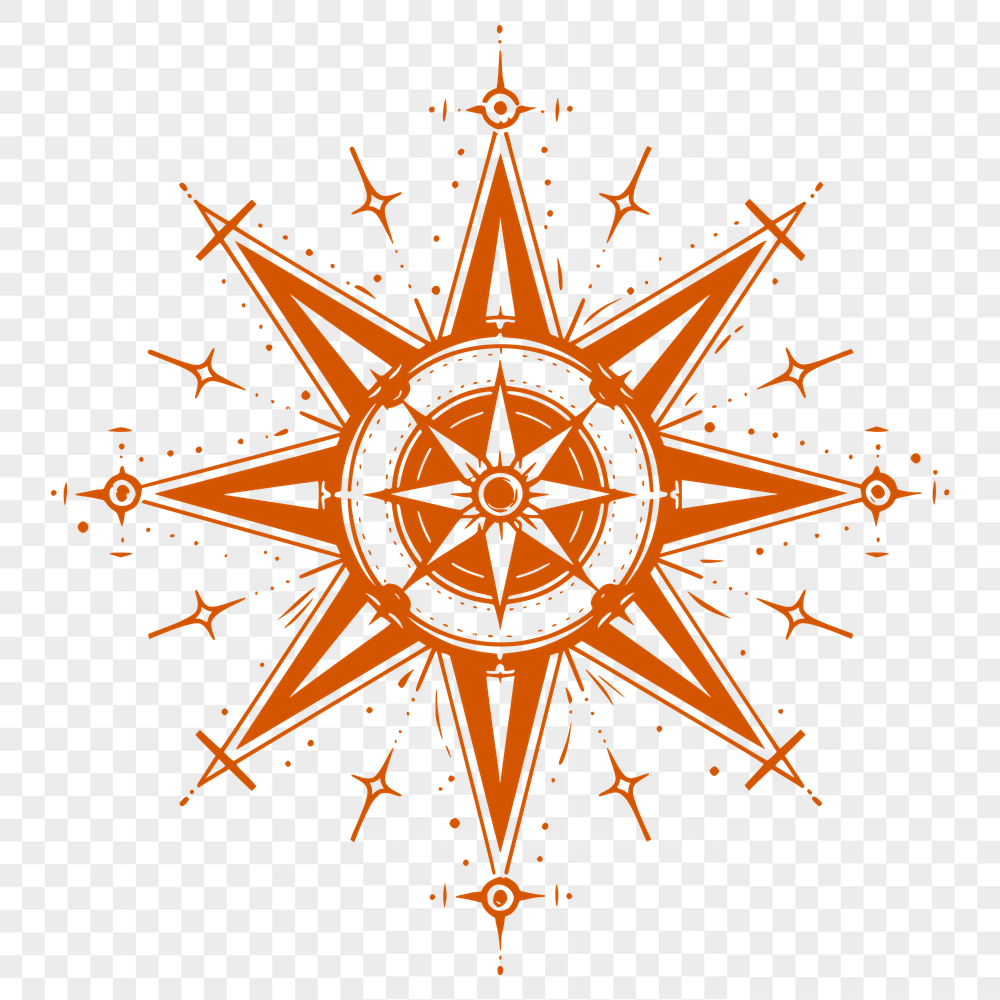 Free Beautiful Pentagram Illustration