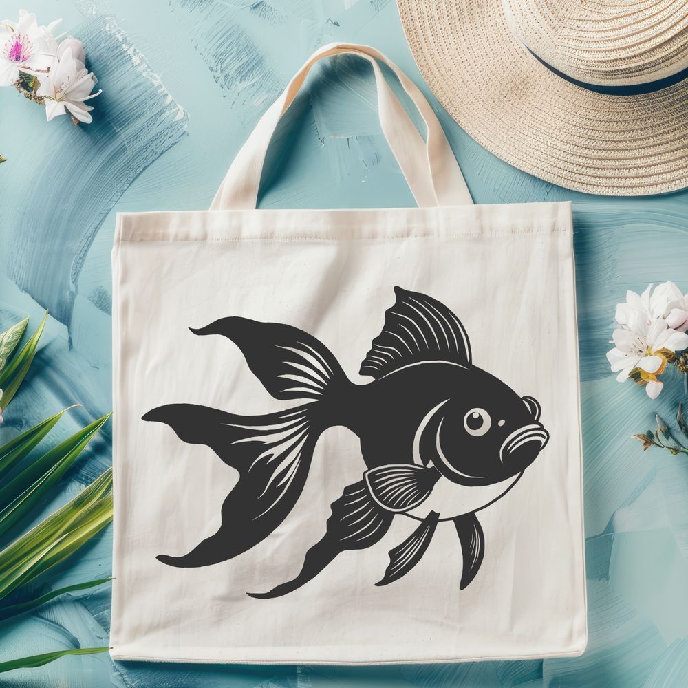 Goldfish Clip Art Vector Image A digital illustration of a goldfish, suitable for various design projects and personal or commercial use.