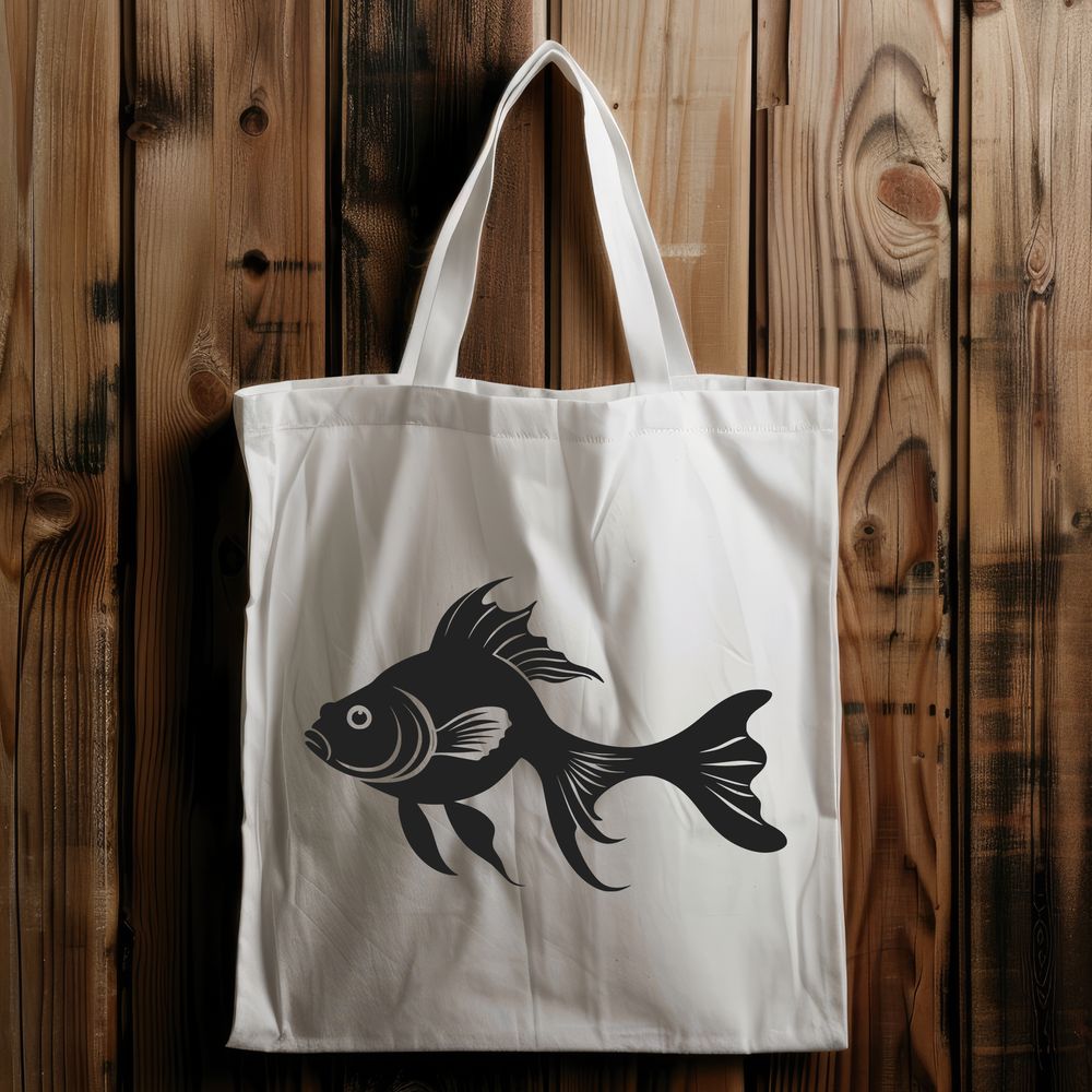 Beautiful Household Pet Vector A vector representation of a common household pet fish.
