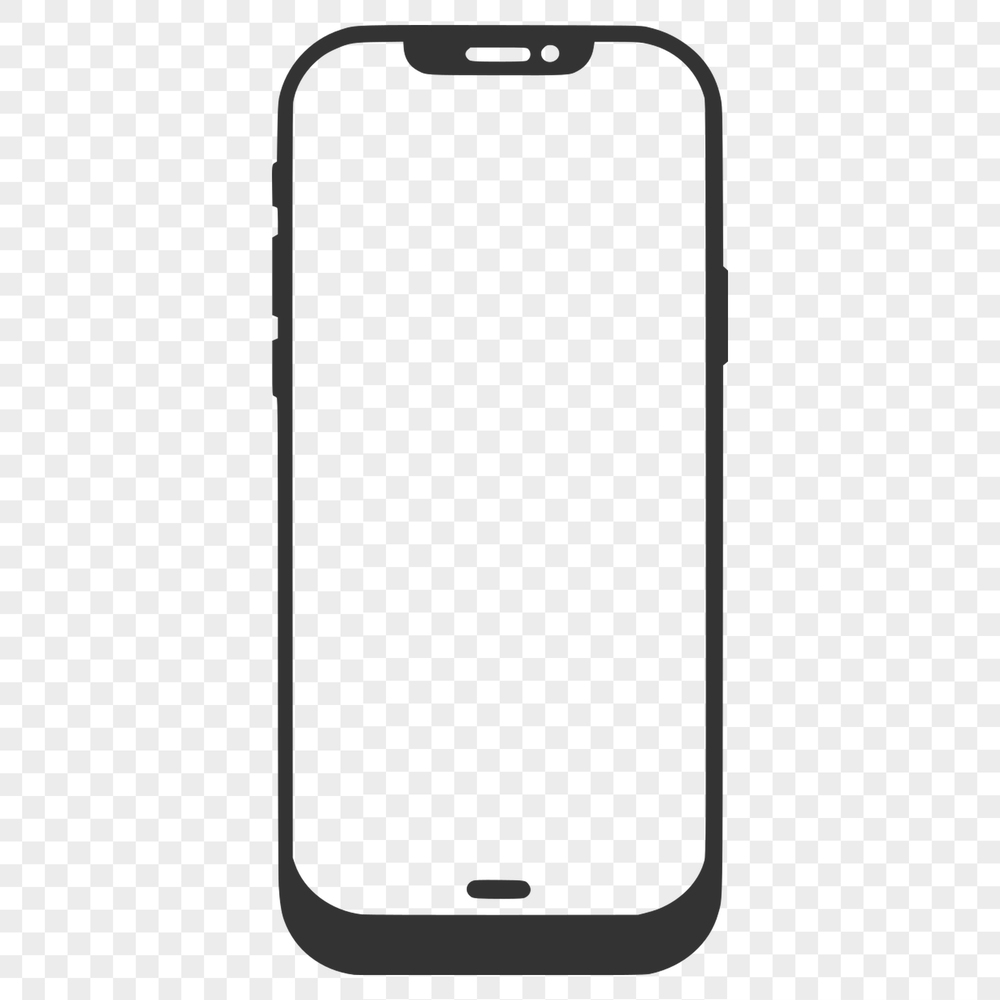 Free Phone Icon in SVG Format A digital rendering of a smartphone in vector format.