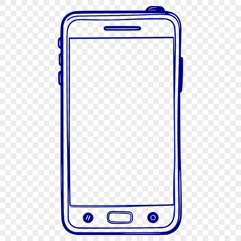 A modern mobile phone with a sleek design and touchscreen interface.