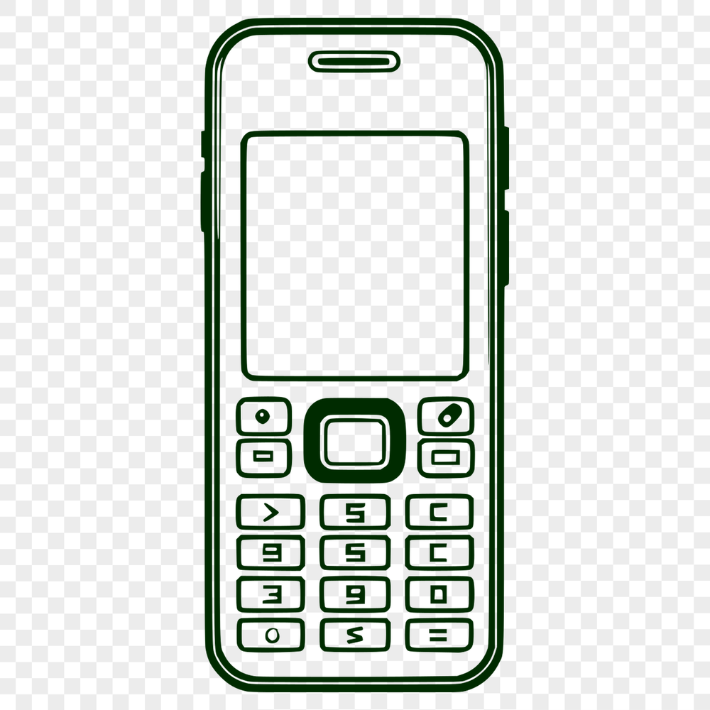 Beautiful Cellphone Illustration High-resolution vector illustration of a modern cell phone for various design purposes.