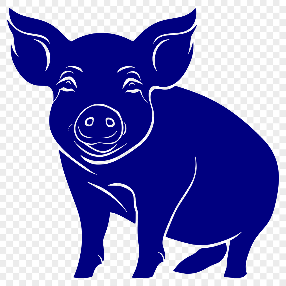 Free Beautiful Pig Digital Artwork