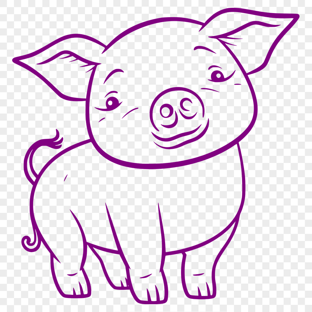 Creative Pig Printable Artwork