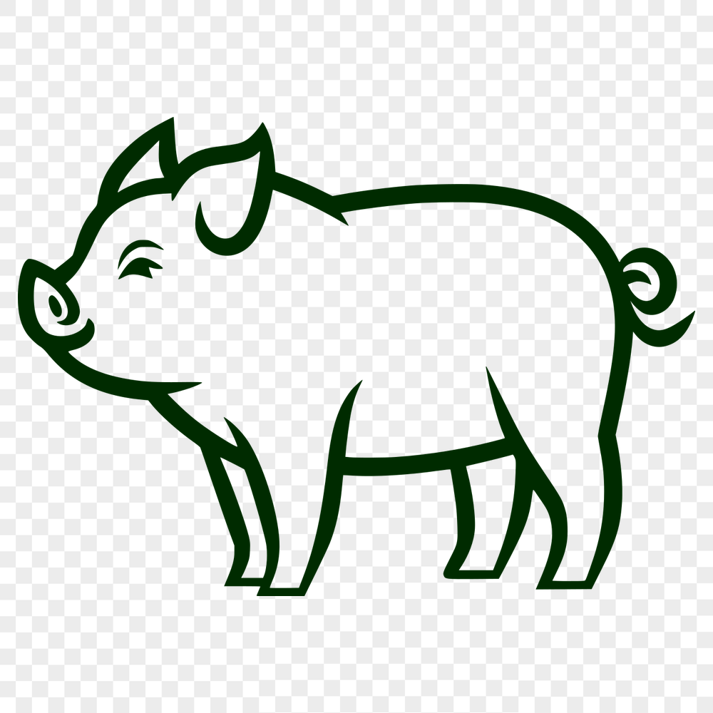 Free Unique Pig Vector Image