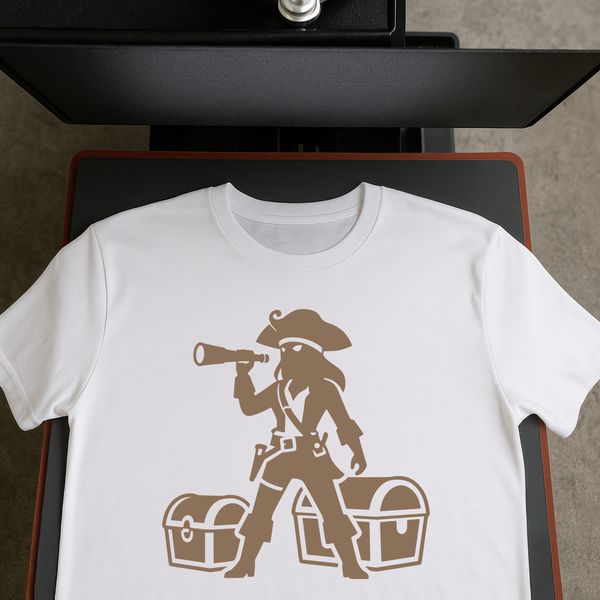 Illustration of a pirate character in a vector format for commercial or personal use.