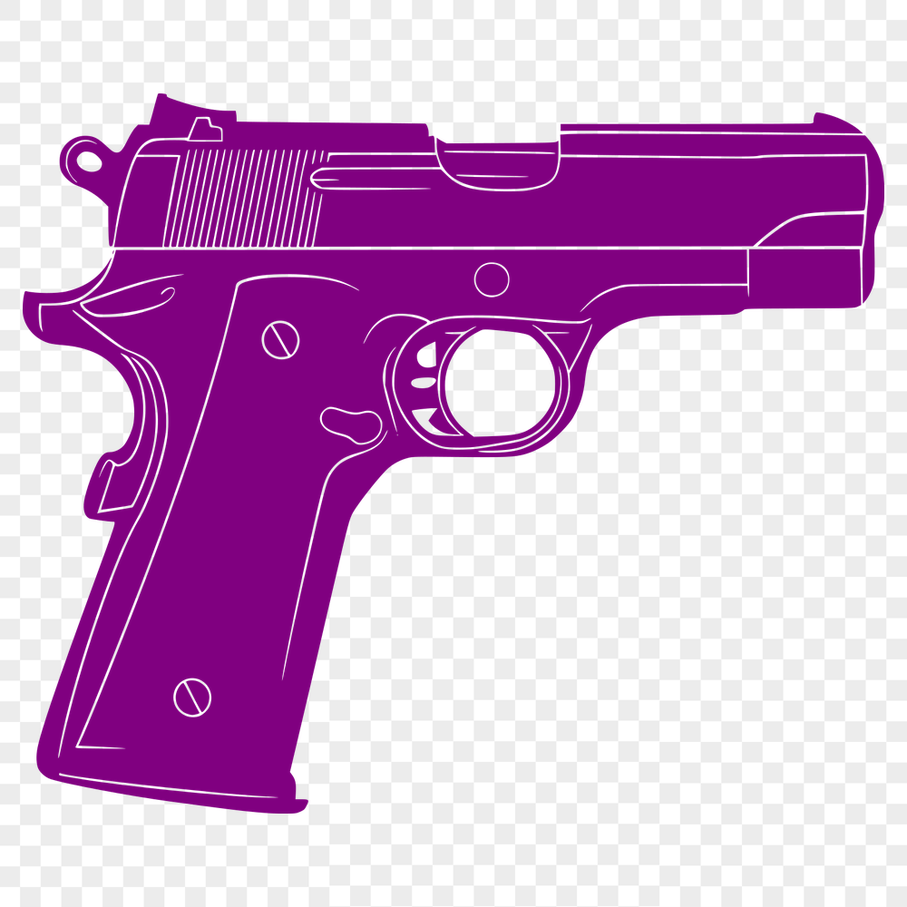 Pistol Design In SVG, PNG, PDF And DXF Formats